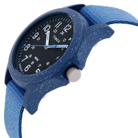 NWT Authentic Timex Reclaim Ocean Quartz Black Dial Men's Watch - Picture 2 of 3